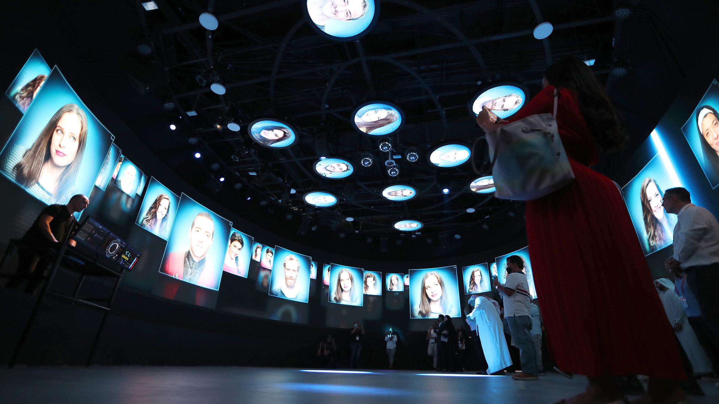 Videoinstallation im israelischen Pavillon