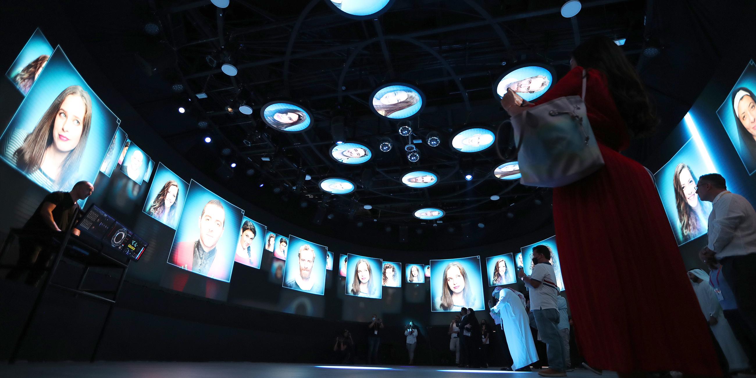 Videoinstallation im israelischen Pavillon