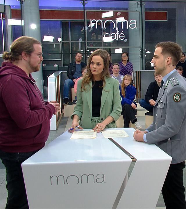 Michael Schulze von Glaßer, Harriet von Waldenfels und Hauptmann David Matei