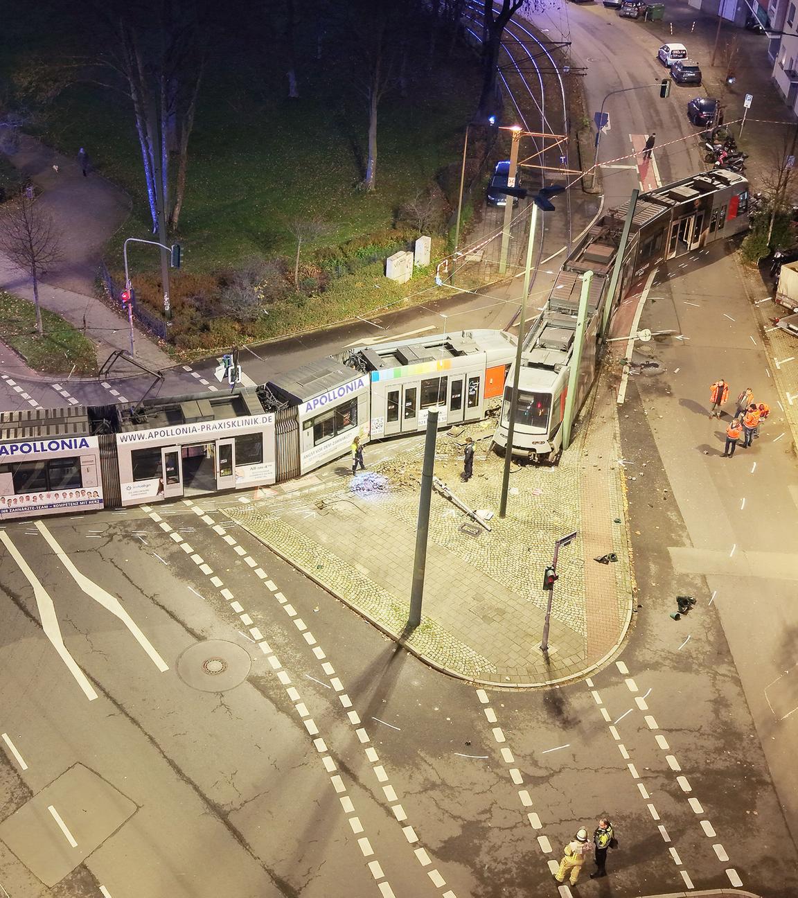 Straßenbahnunfall in Düsseldorf
