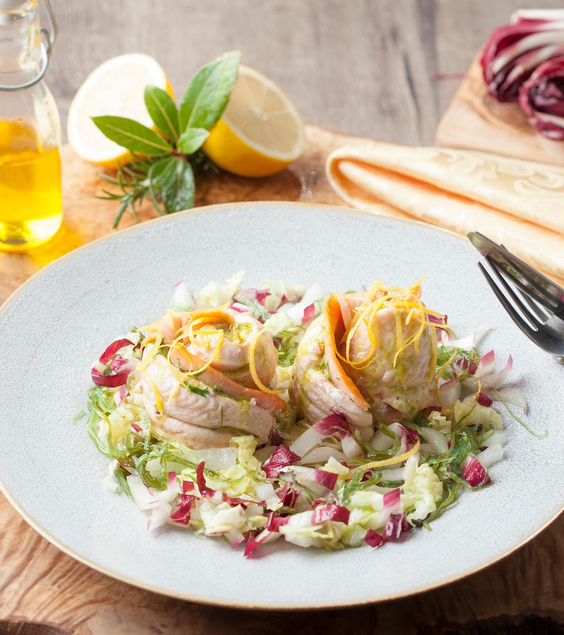 Duett vom Saibling und Rauchlachs