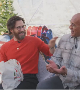 Chris Evans und Dwayne Johnson 