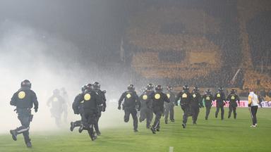 2. Liga: Heftige Ausschreitung bei Dresden gegen Hertha