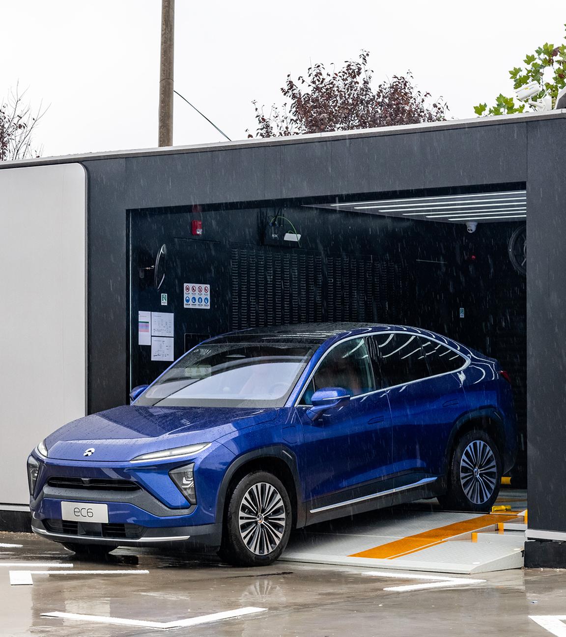 Batteriewechselstation für NIO Elektroautos