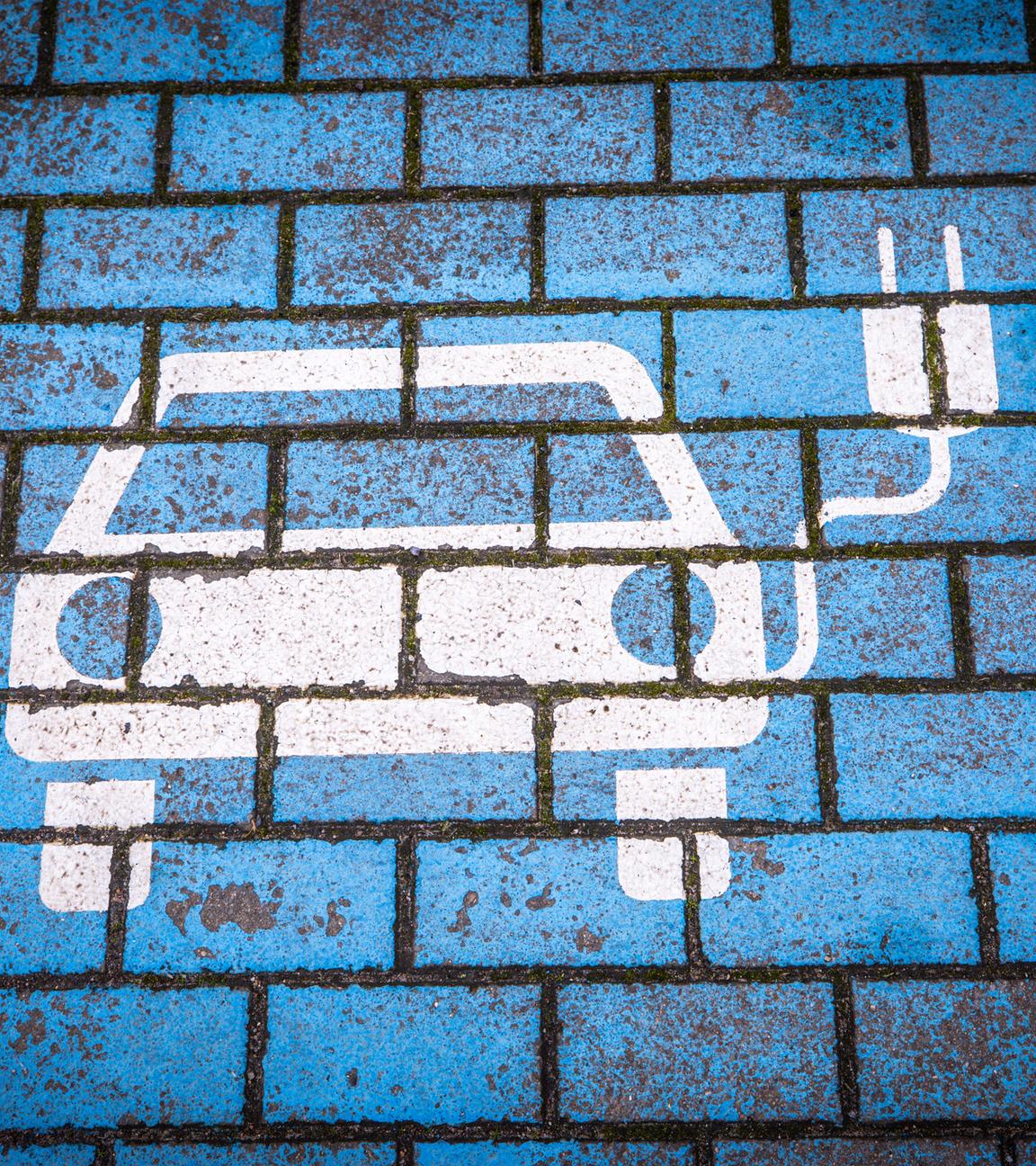 Parkplatz für Elektroaut