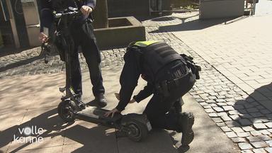 E-Roller: Unterwegs mit der Polizei-Kontrolle