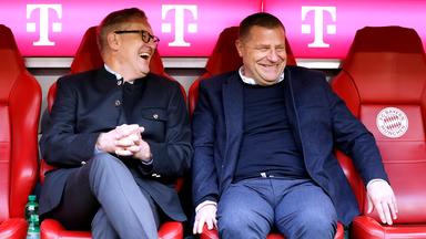 Bayerns Vorstandsvorsitzender Jan-Christian Dreesen (l.) und Sportvorstand Max Eberl