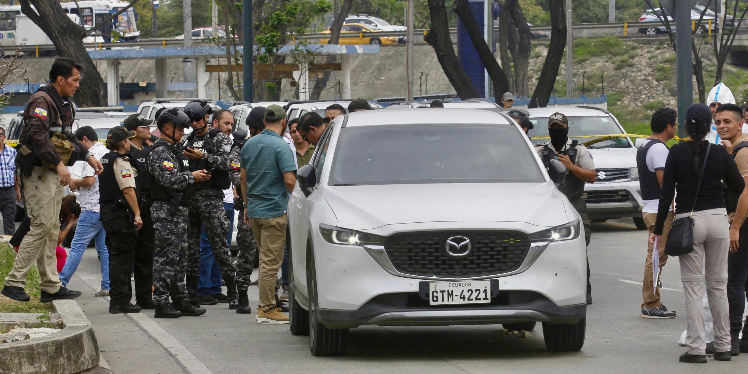 Polizeibeamte in Ecuador