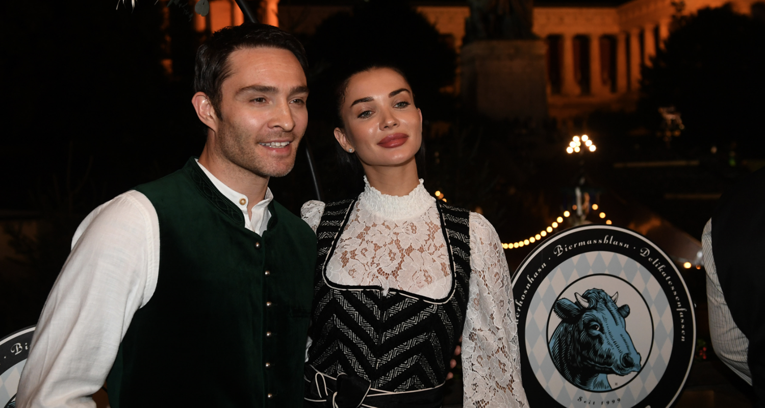 Ed Westwick mit seiner Frau Amy Westwick
