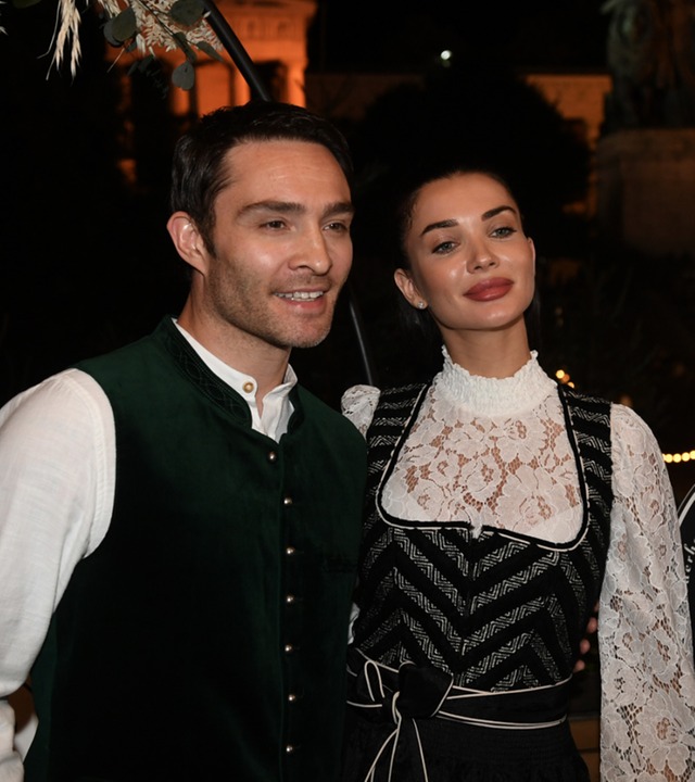 Ed Westwick mit seiner Frau Amy Westwick