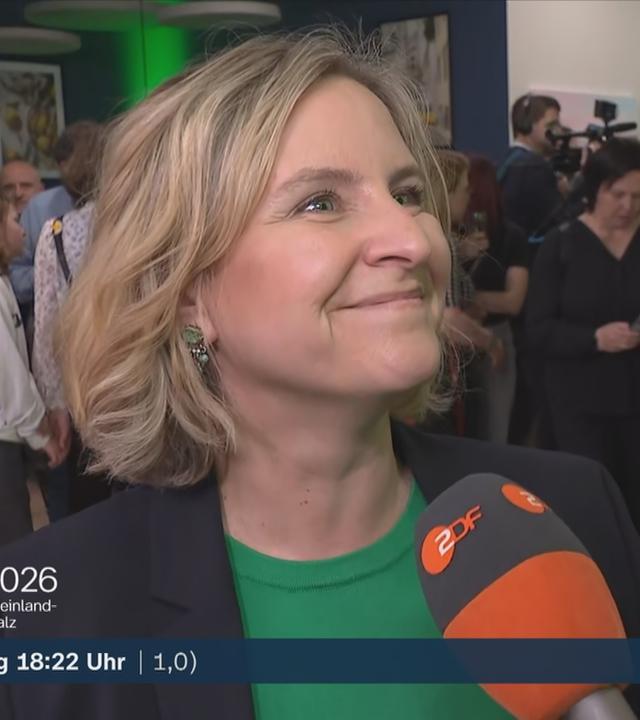 Katrin Eder von den Grünen mit einer Reaktion zur Landtagswahl in Rheinland-Pfalz.