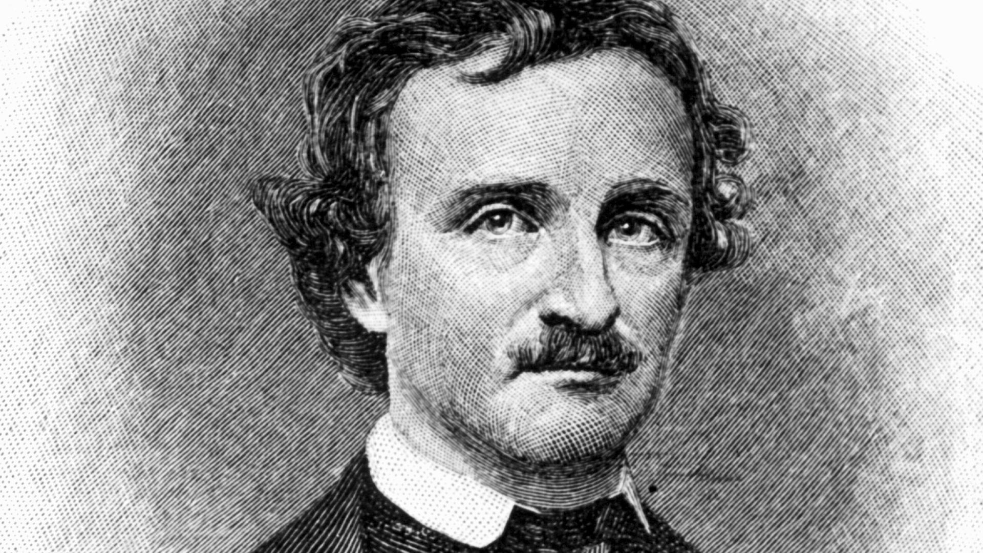 Der amerikanische Schriftsteller Edgar Allan Poe