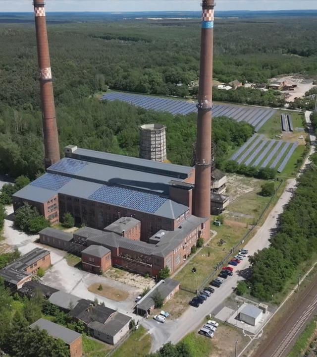 Ehemaliges Braunkohlekraftwerk Plessa.