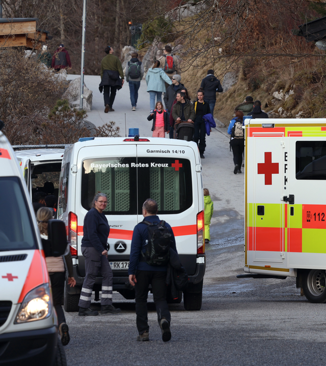 Rettungsgroßeinsatz an der Zugspitze
