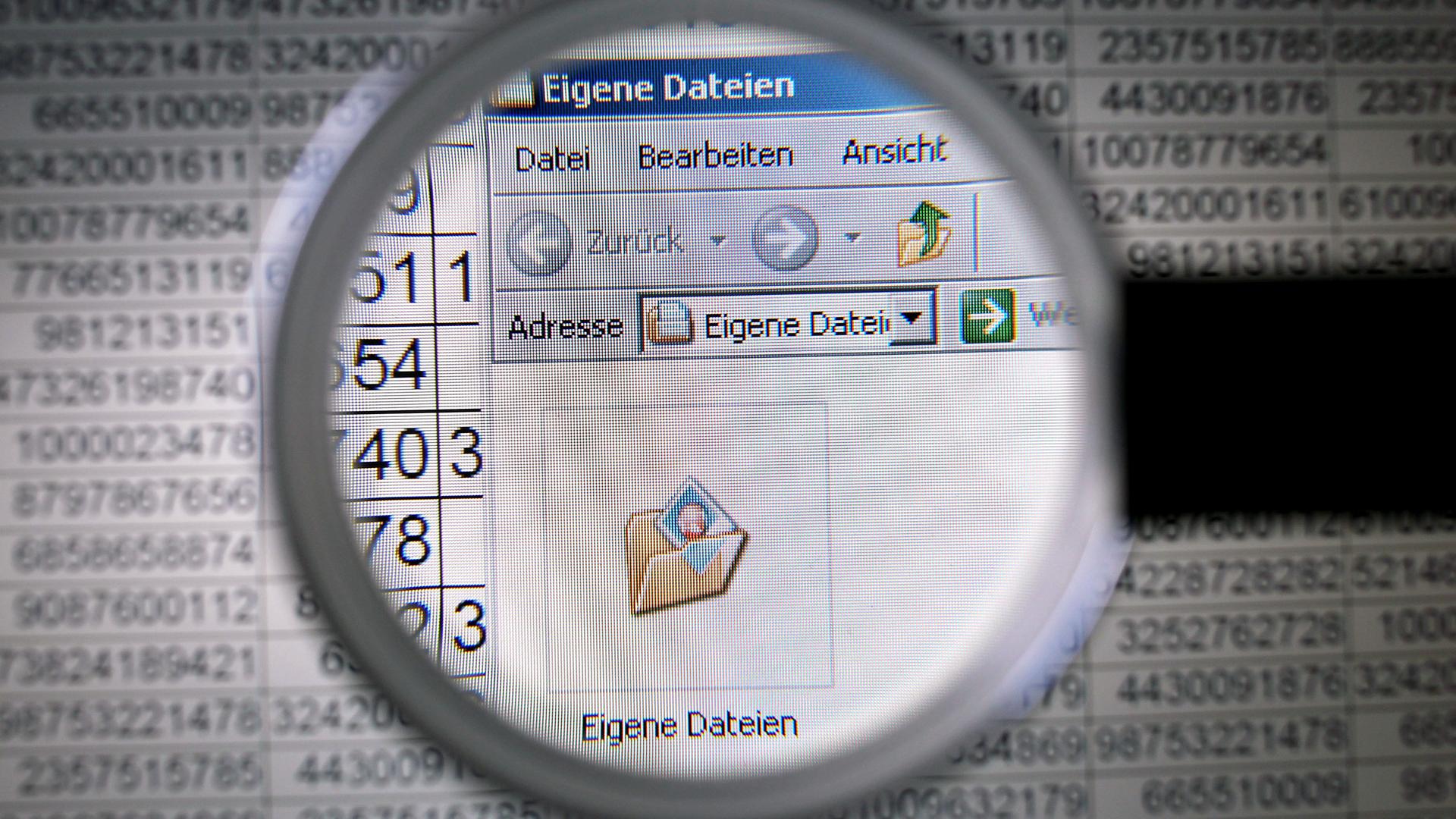 Ordner "Eigene Dateien" ist auf einem Computerbildschirm zu sehen.