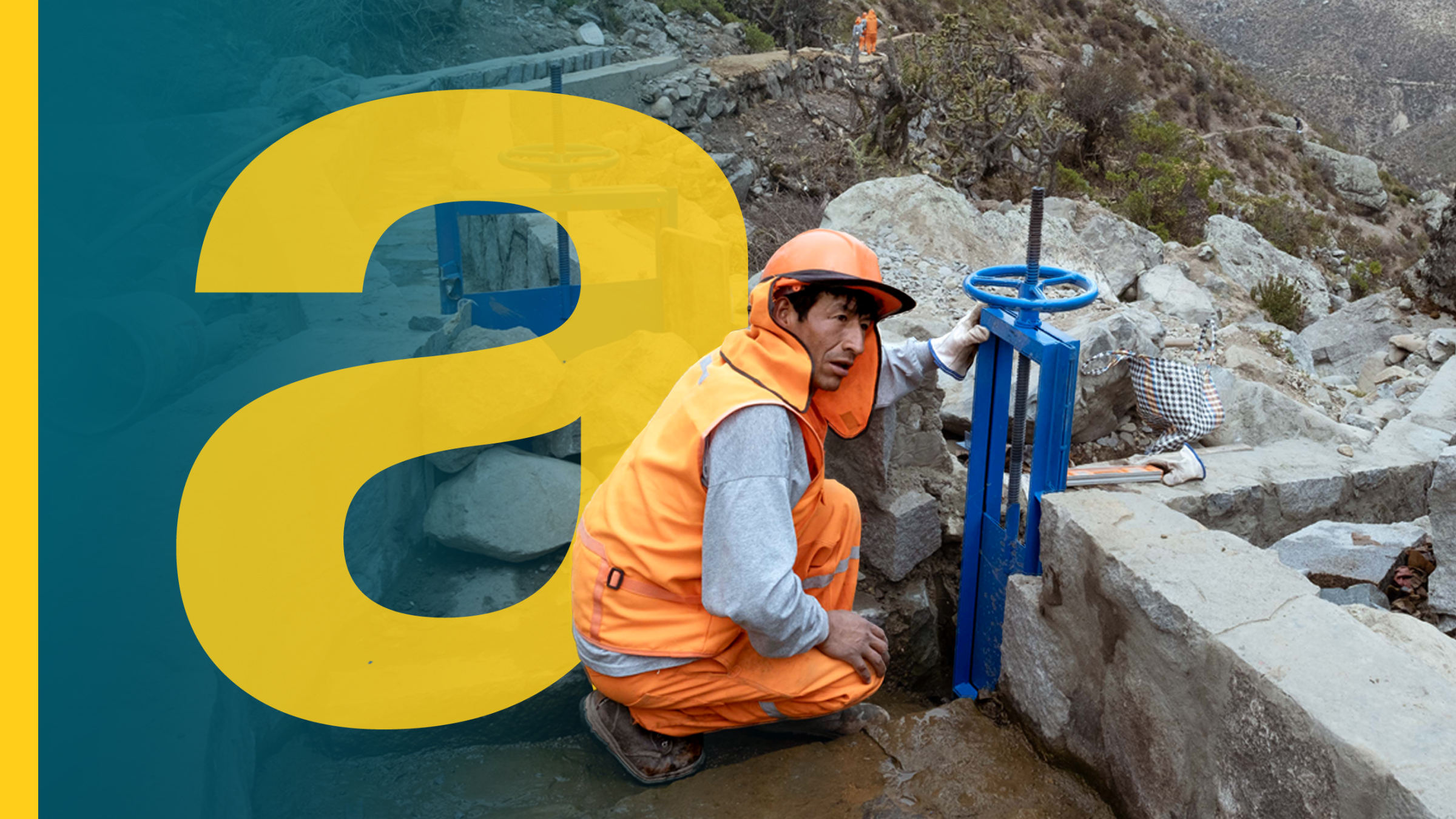 Eine Wüstenstadt sucht nach Wasser