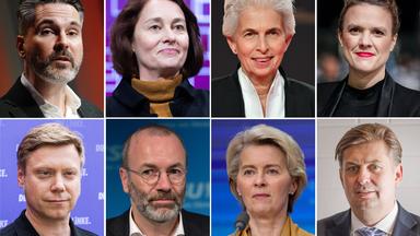 Die deutschen Spitzenkandidaten der großen Parteien.