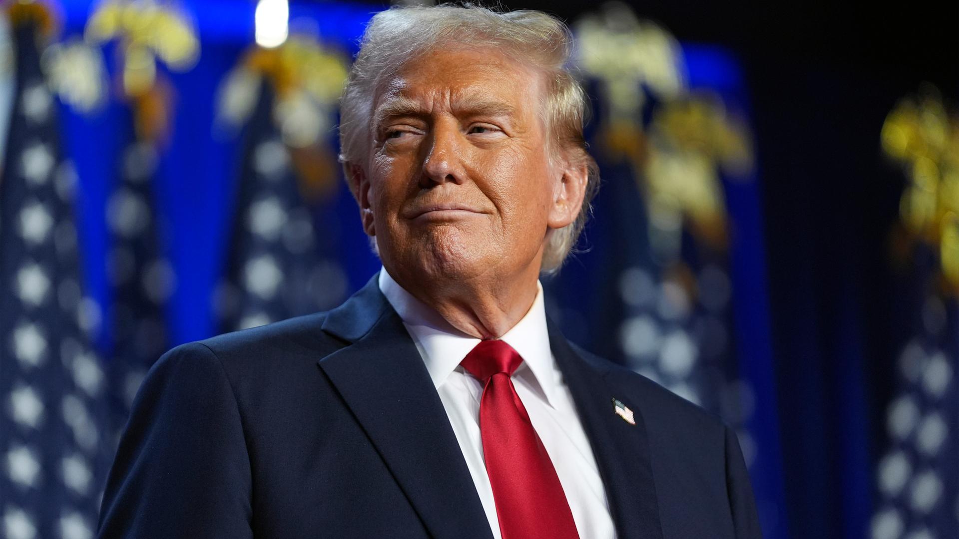 Donald Trump lächelt zufrieden