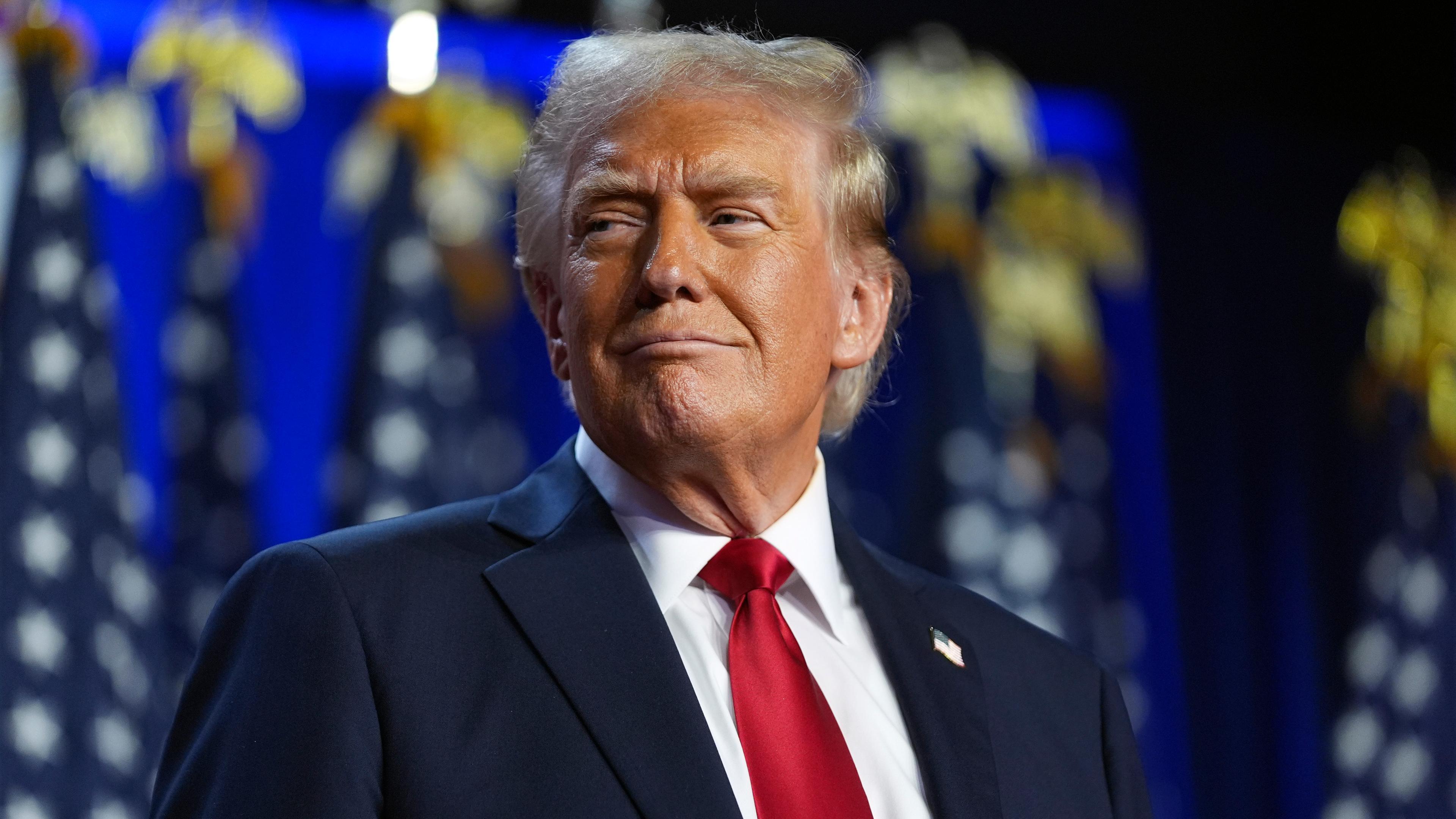 Donald Trump lächelt zufrieden