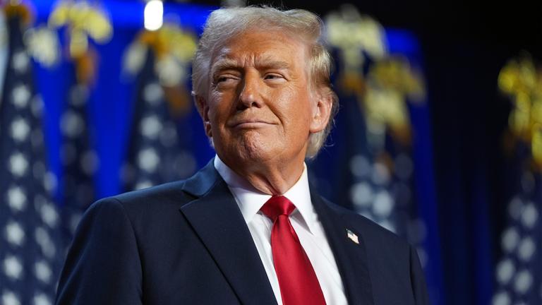 Donald Trump lächelt zufrieden