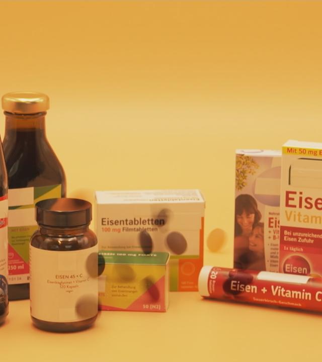 Verschiedene Eisenpräperate