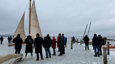 Weltgrößte Eissegelyacht auf dem Müggelsee
