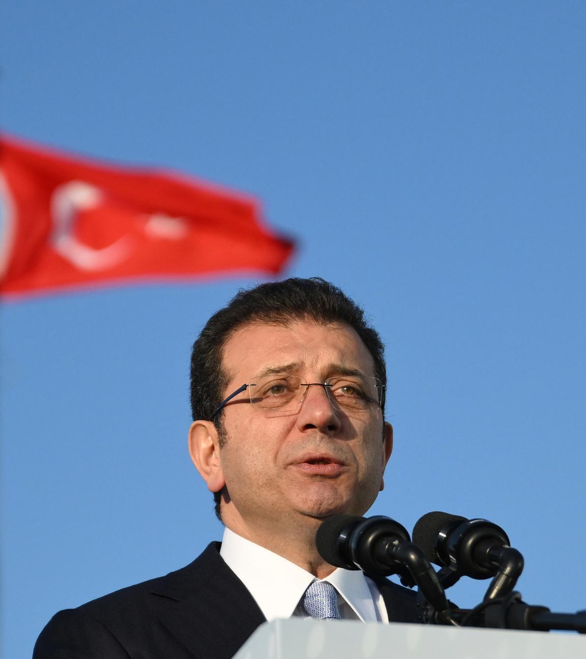 Ekrem Imamoglu von der Republikanischen Volkspartei (CHP) gilt als einer der stärksten politischen Rivalen des türkischen Präsidenten Recep Tayip Erdogan. 
