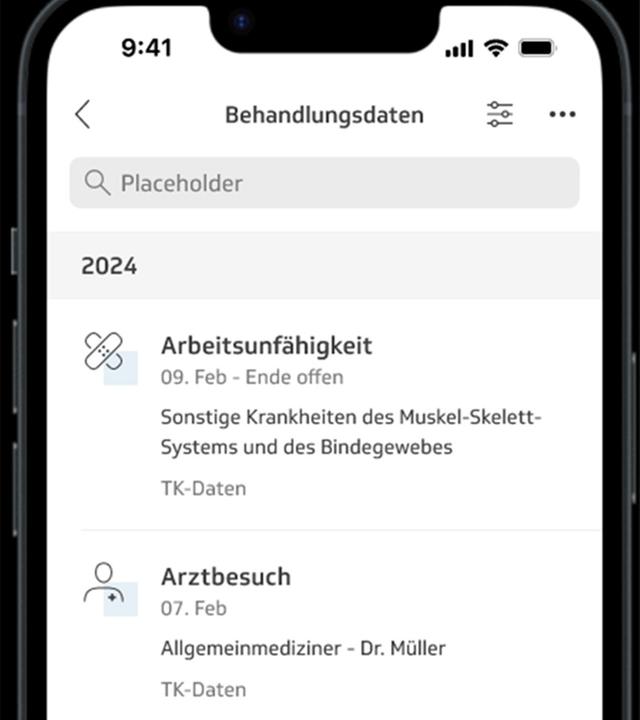 Beispielscreenshot, wie die App aussehen könnte