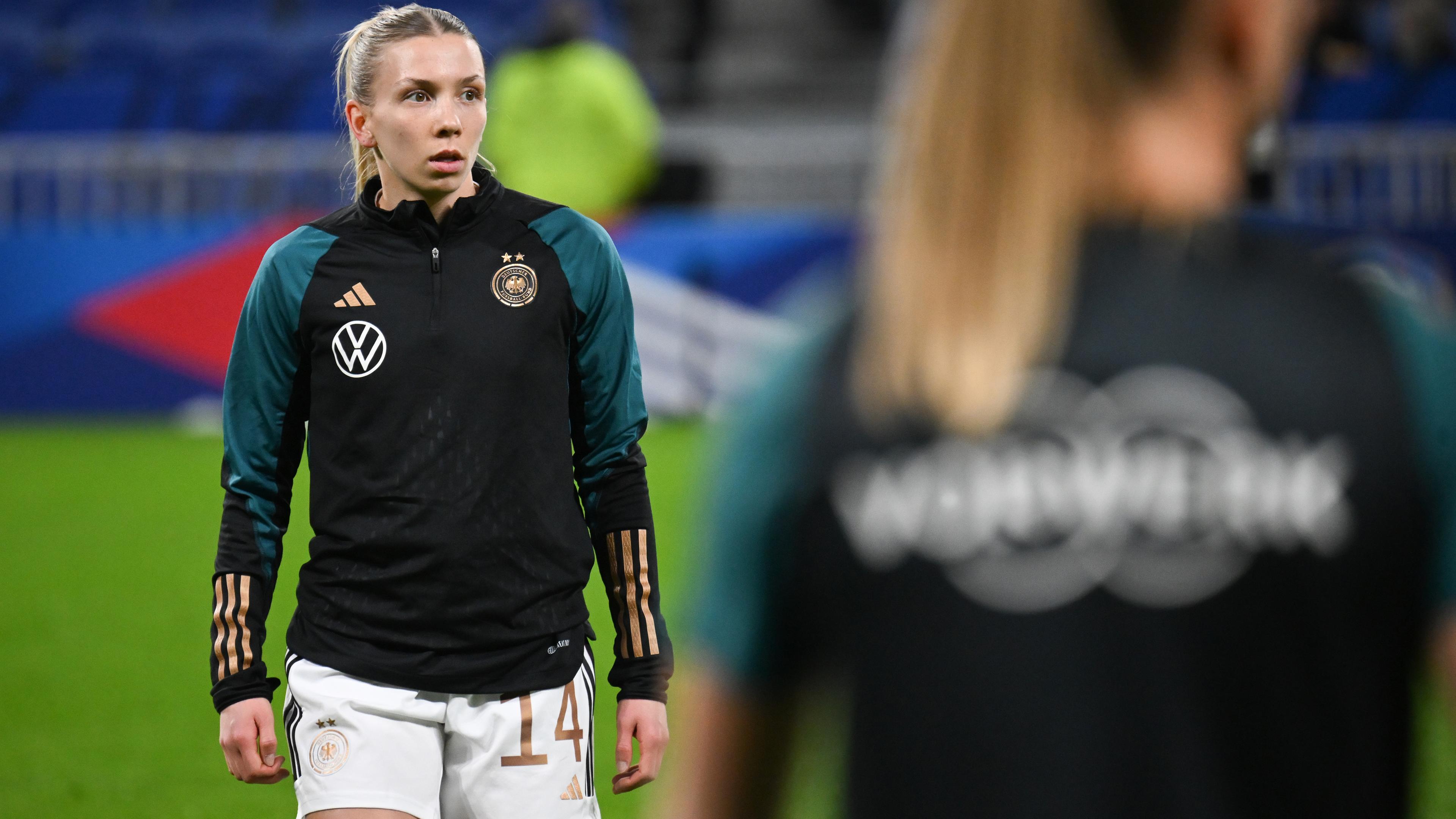 Elisa Senß beim Training der Nationalmannschaft.
