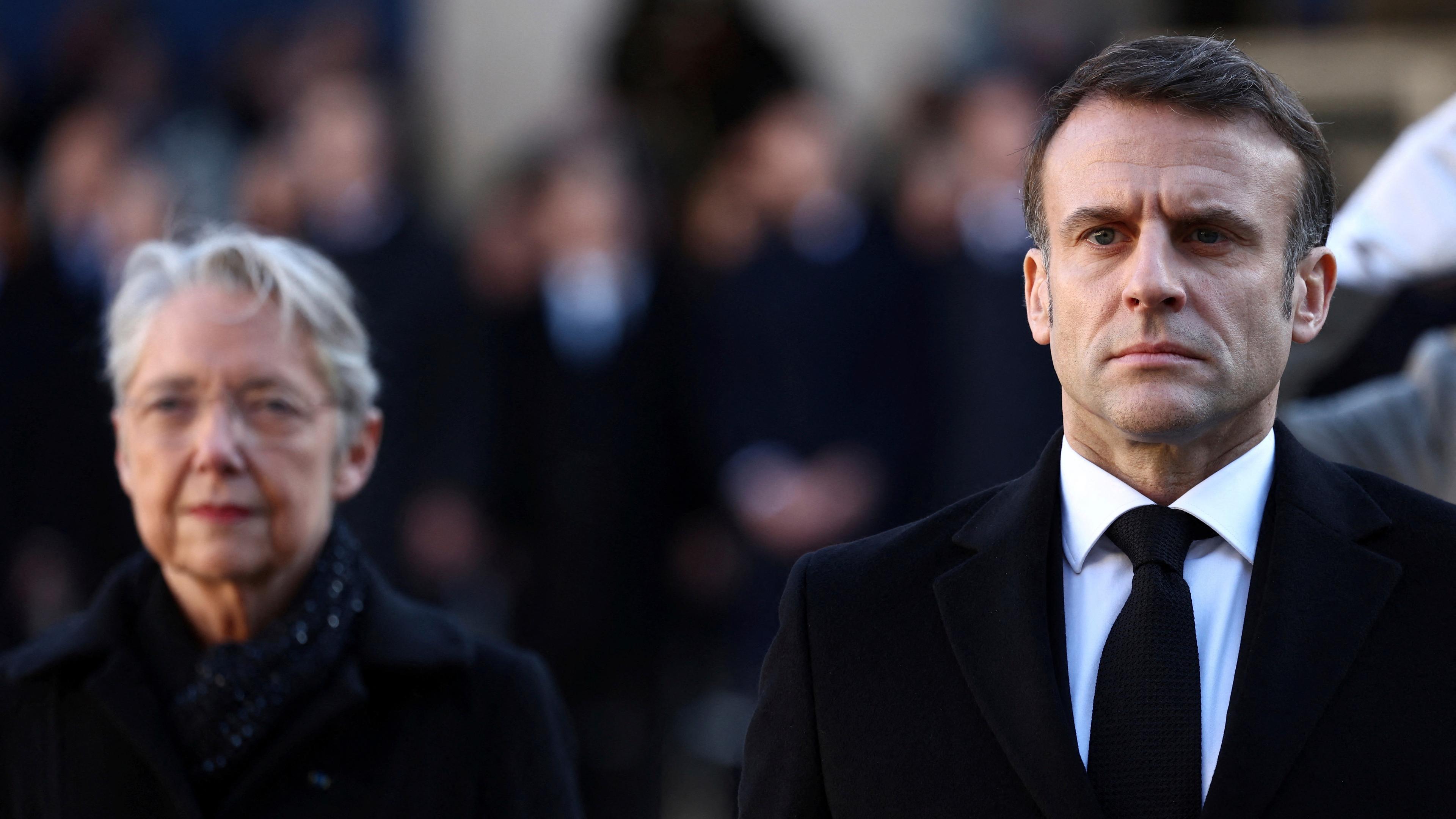 Élisabeth Borne und Emmanuel Macron
