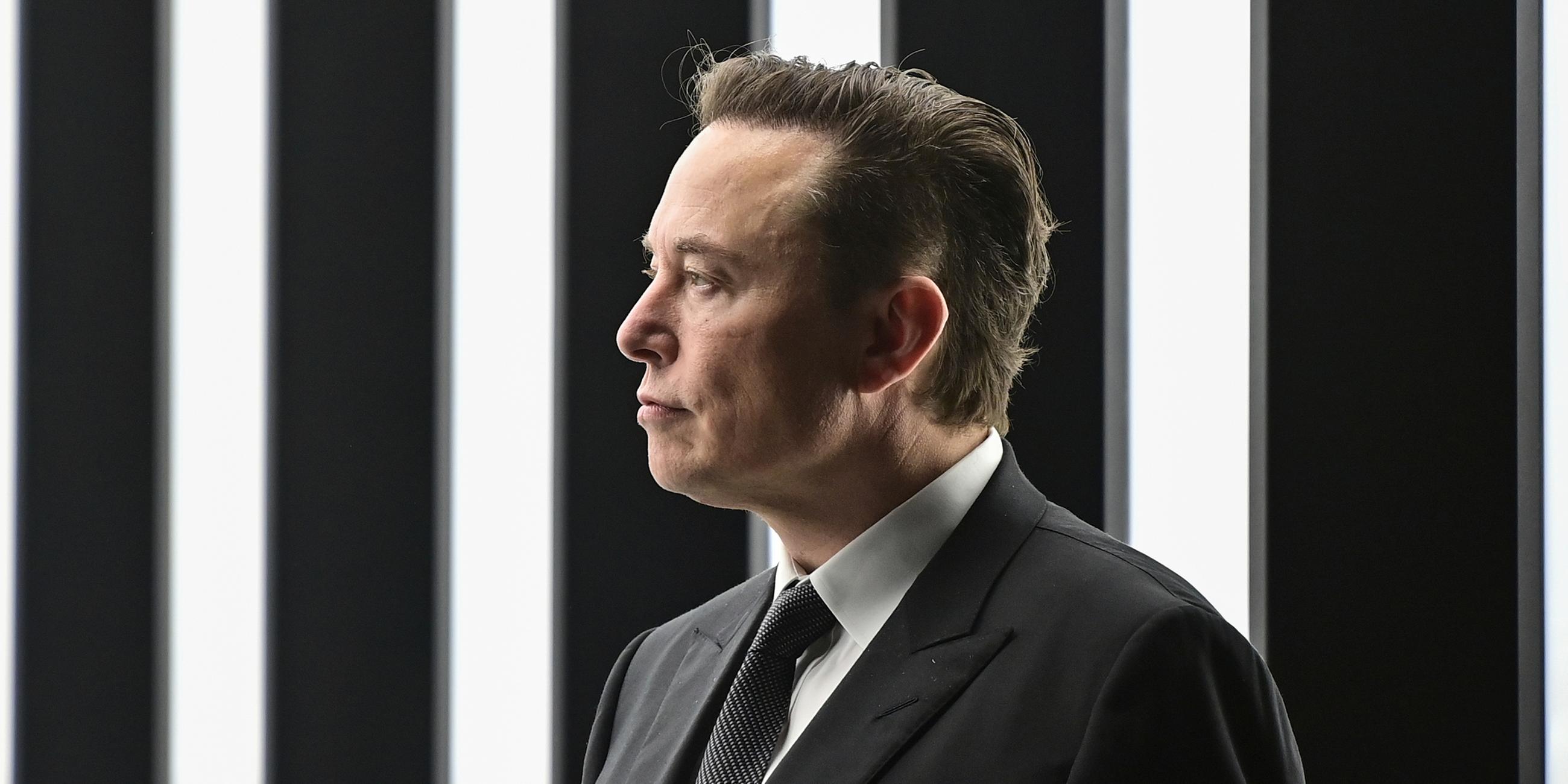 Elon Musk am 22.03.2022 in Bandenburg 