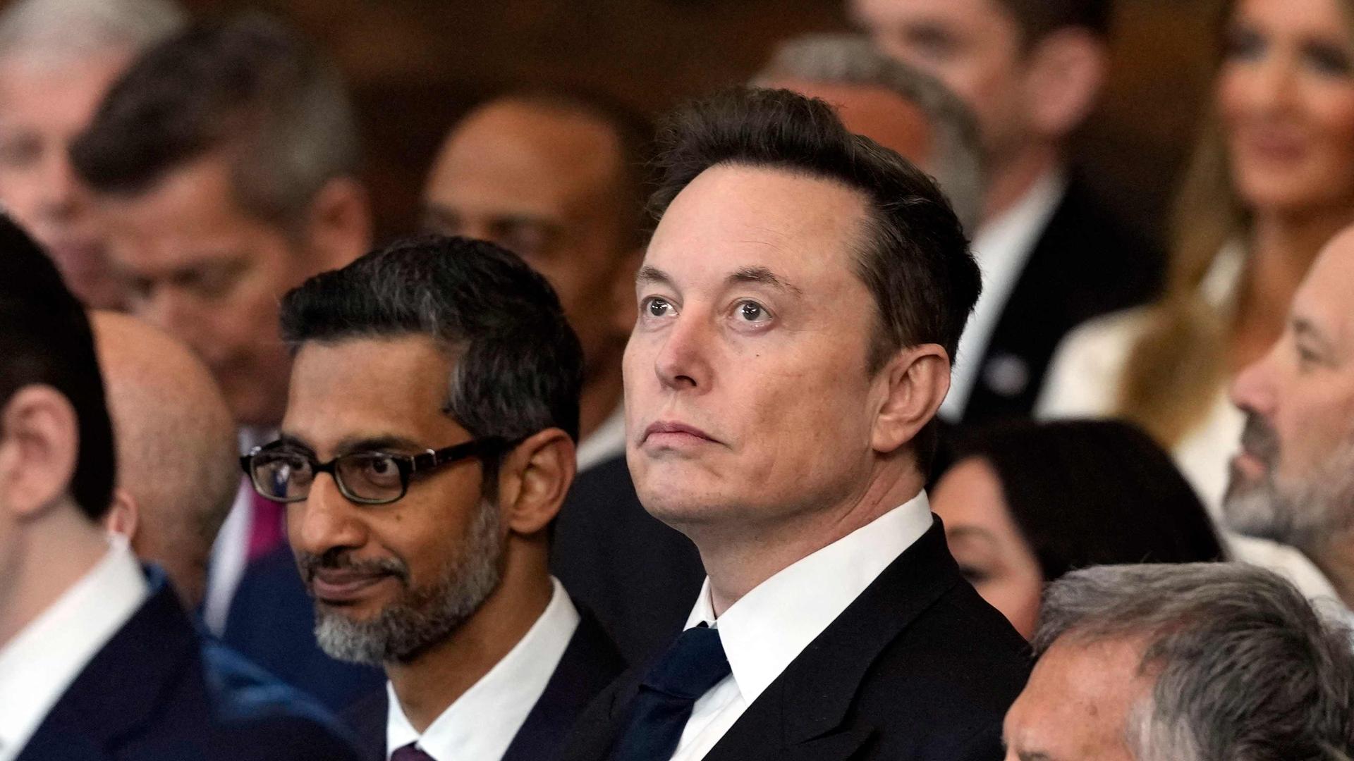 Tech-Milliardär Elon Musk bei der Amtseinführung von Donald Trump.