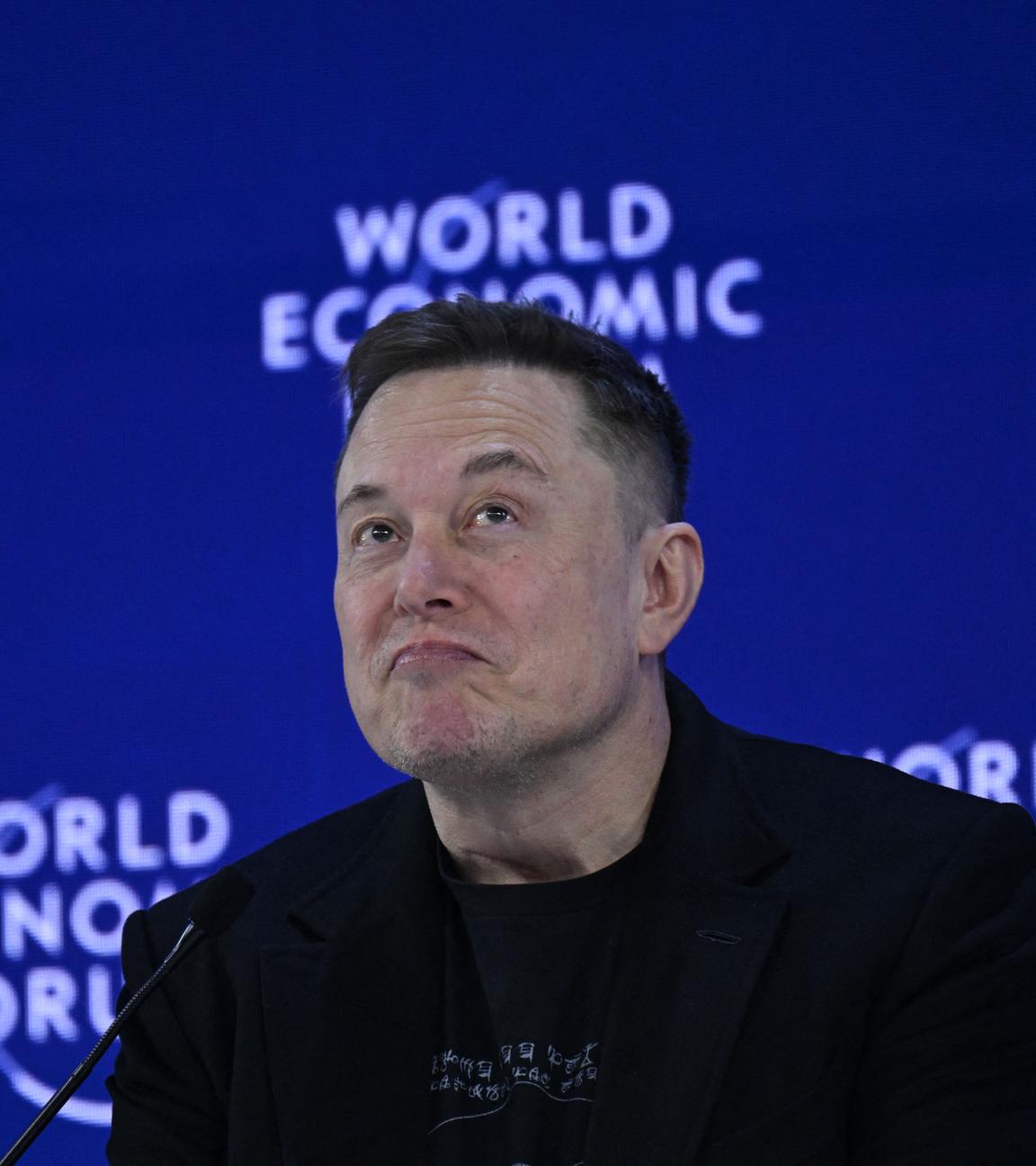 Elon Musk auf dem Weltwirtschaftsforum in Davos.