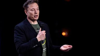 Elon Musk auf der Bühne einer Wahlkampfveranstaltung zu den US-Wahlen.