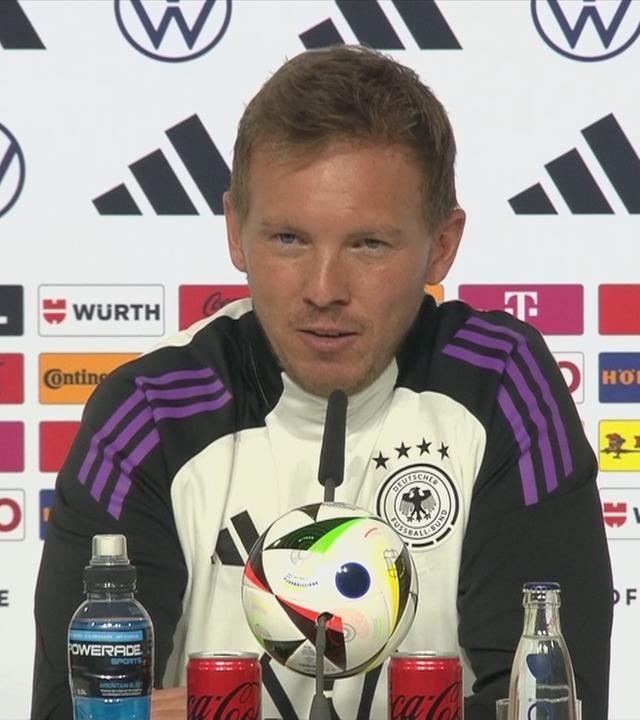 Bundestrainer Nagelsmann spricht auf Pressekonferenz zum Start des Trainingslagers