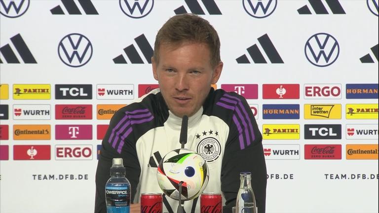 Bundestrainer Nagelsmann spricht auf Pressekonferenz zum Start des Trainingslagers