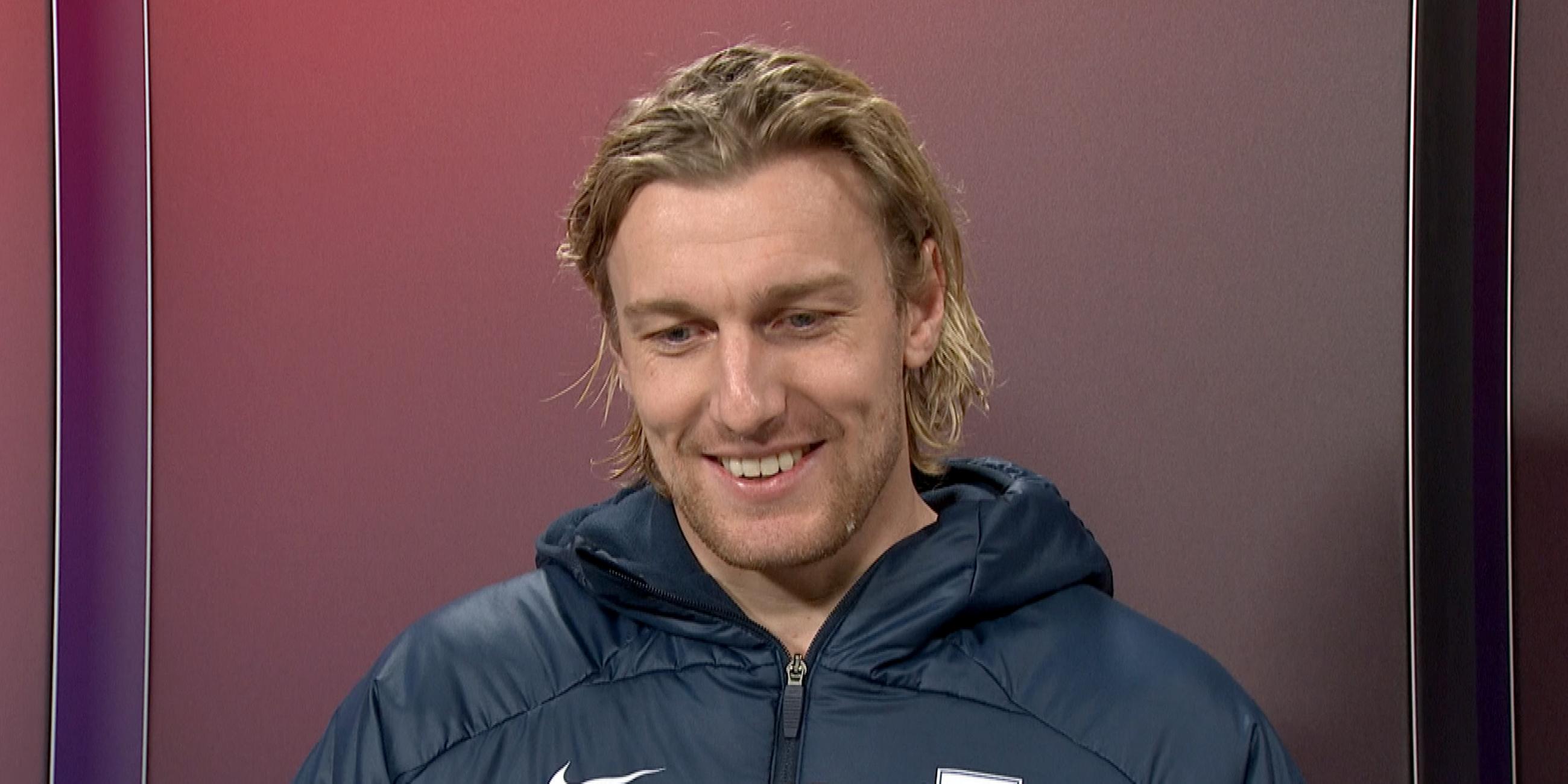 Emil Forsberg im Interview beim aktuellen Sportstudio am 16.12.2023.