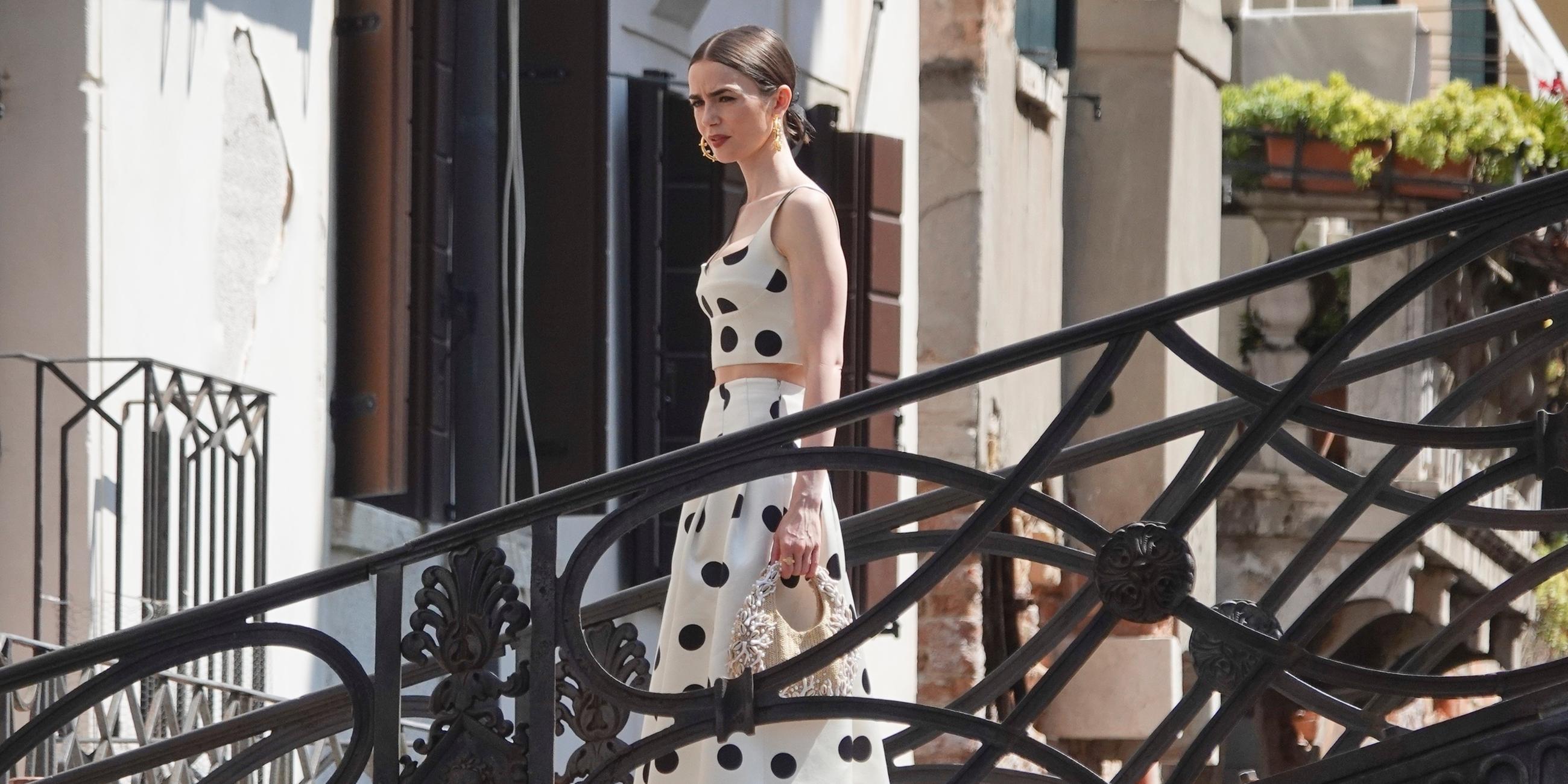 Filming of Emily in Paris continues in Venice, starring Lily Collins
