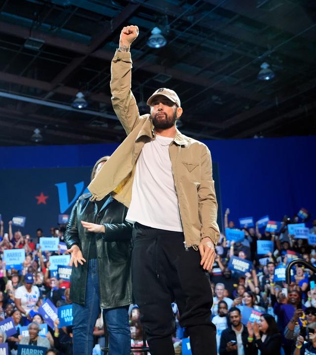 Rapper Eminem und Ex-Präsident Obama