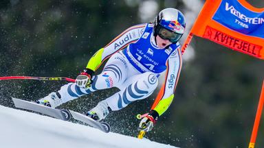 Emma Aicher beim Super-G der Frauen am 22.03.2026 in Kvitfjell, Norwegen.