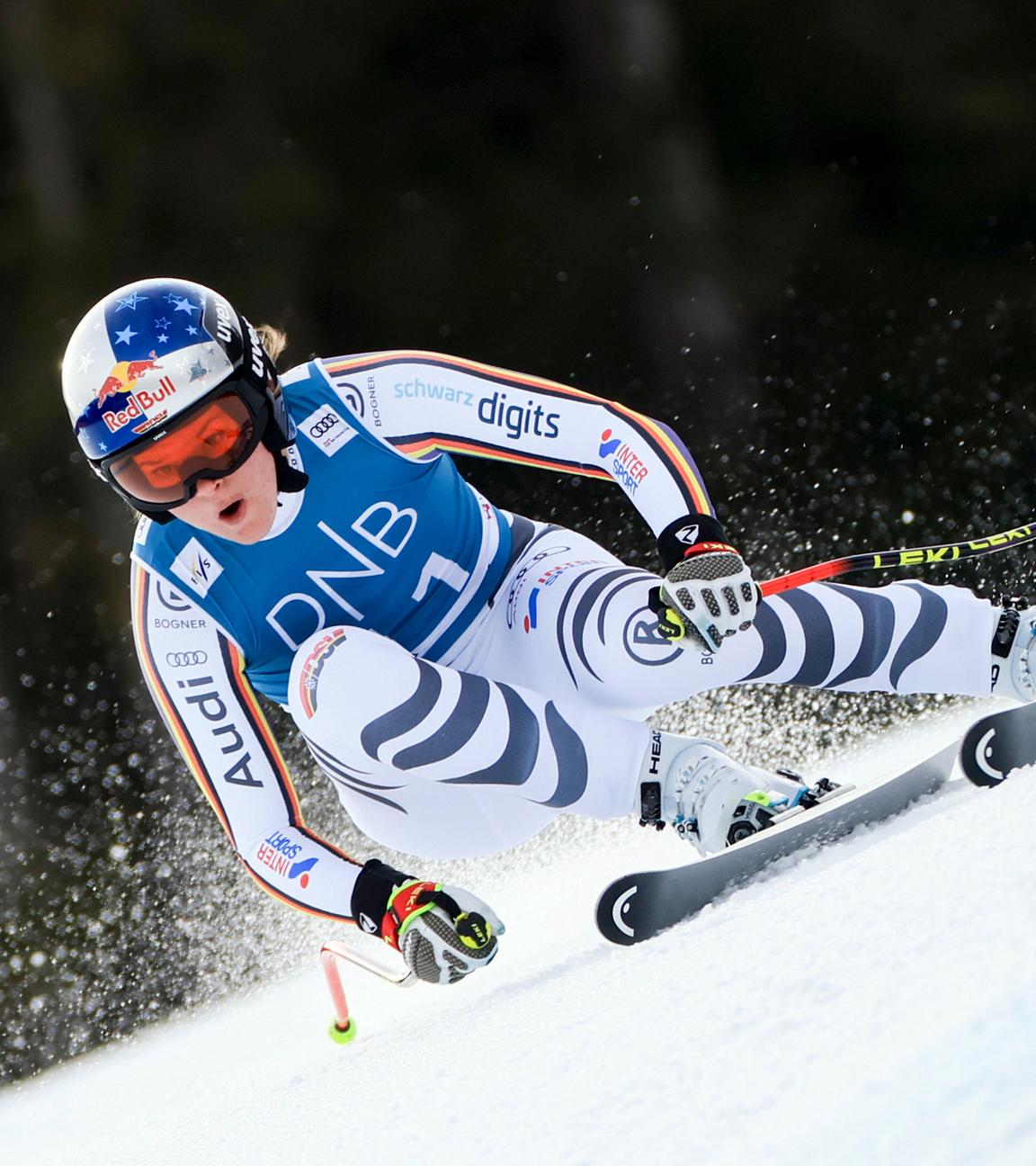 Emma Aicher (Deutschland) in Aktion. 