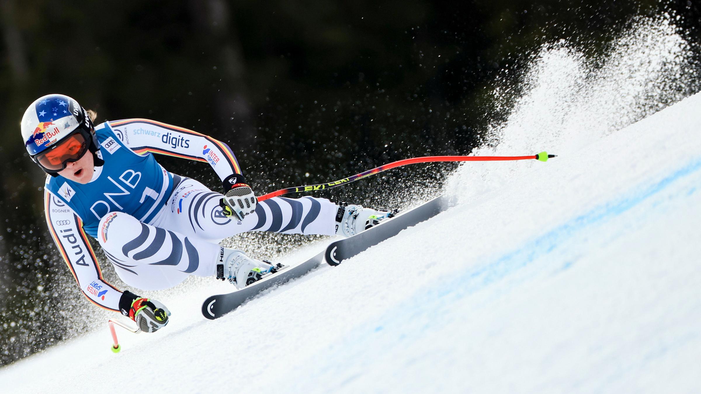 Emma Aicher (Deutschland) in Aktion. 