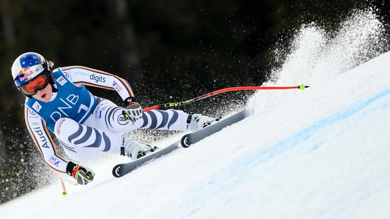 Emma Aicher (Deutschland) in Aktion. 