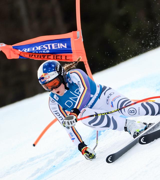 Emma Aicher (Deutschland) in Aktion. 