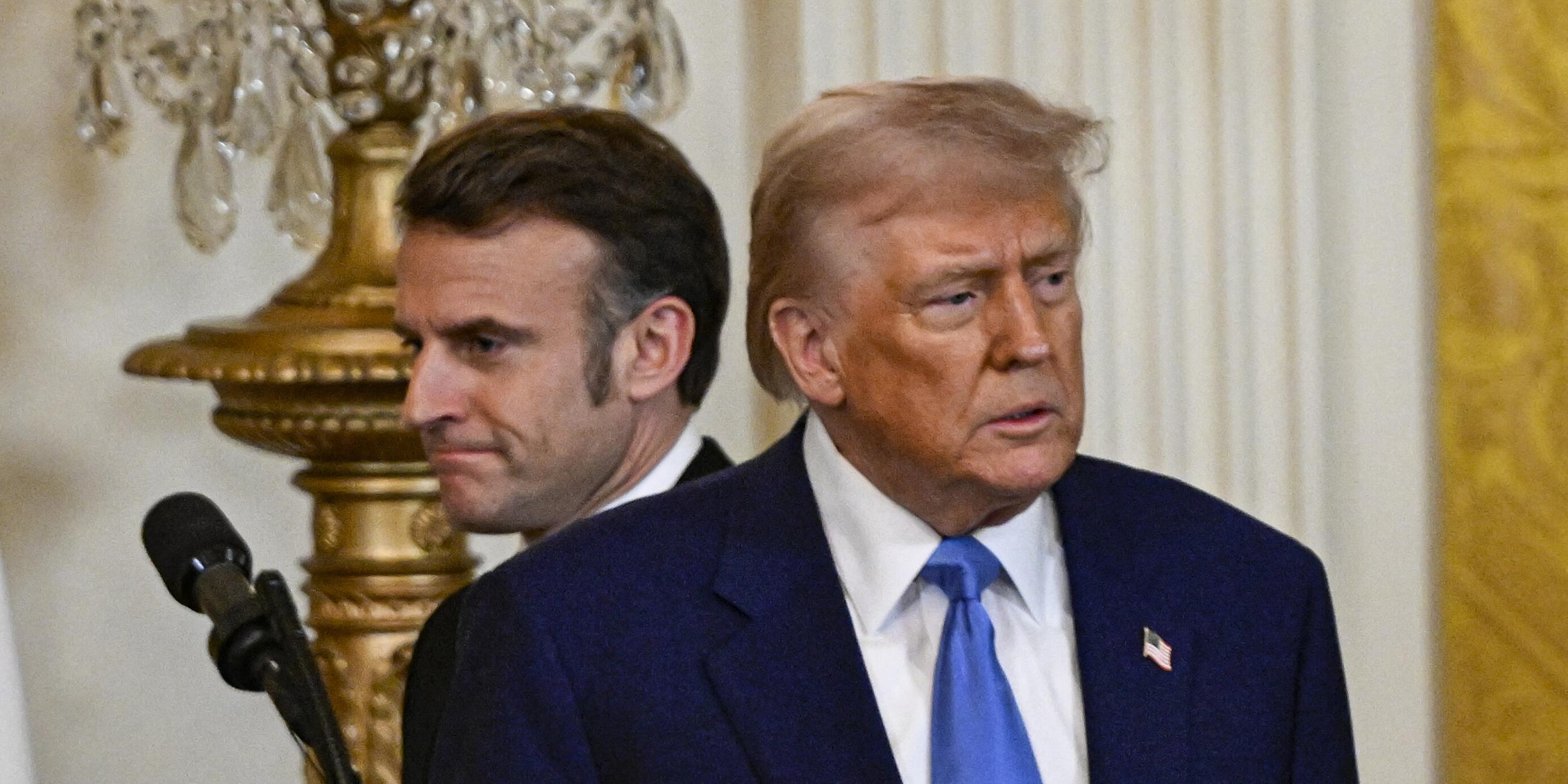 US-Präsident Donald Trump und der französische Präsident Emmanuel Macron