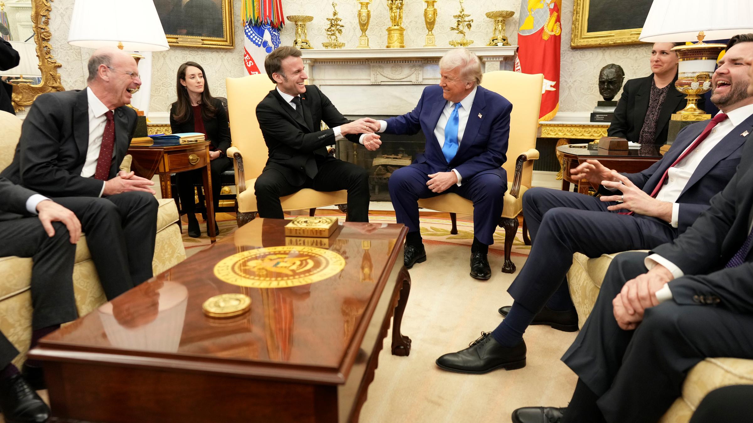 US-Präsident Donald Trump und der französische Präsident Emmanuel Macron