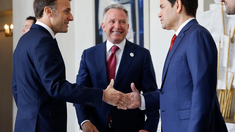 Emmanuel Macron mit Steve Witkoff und Marco Rubio 