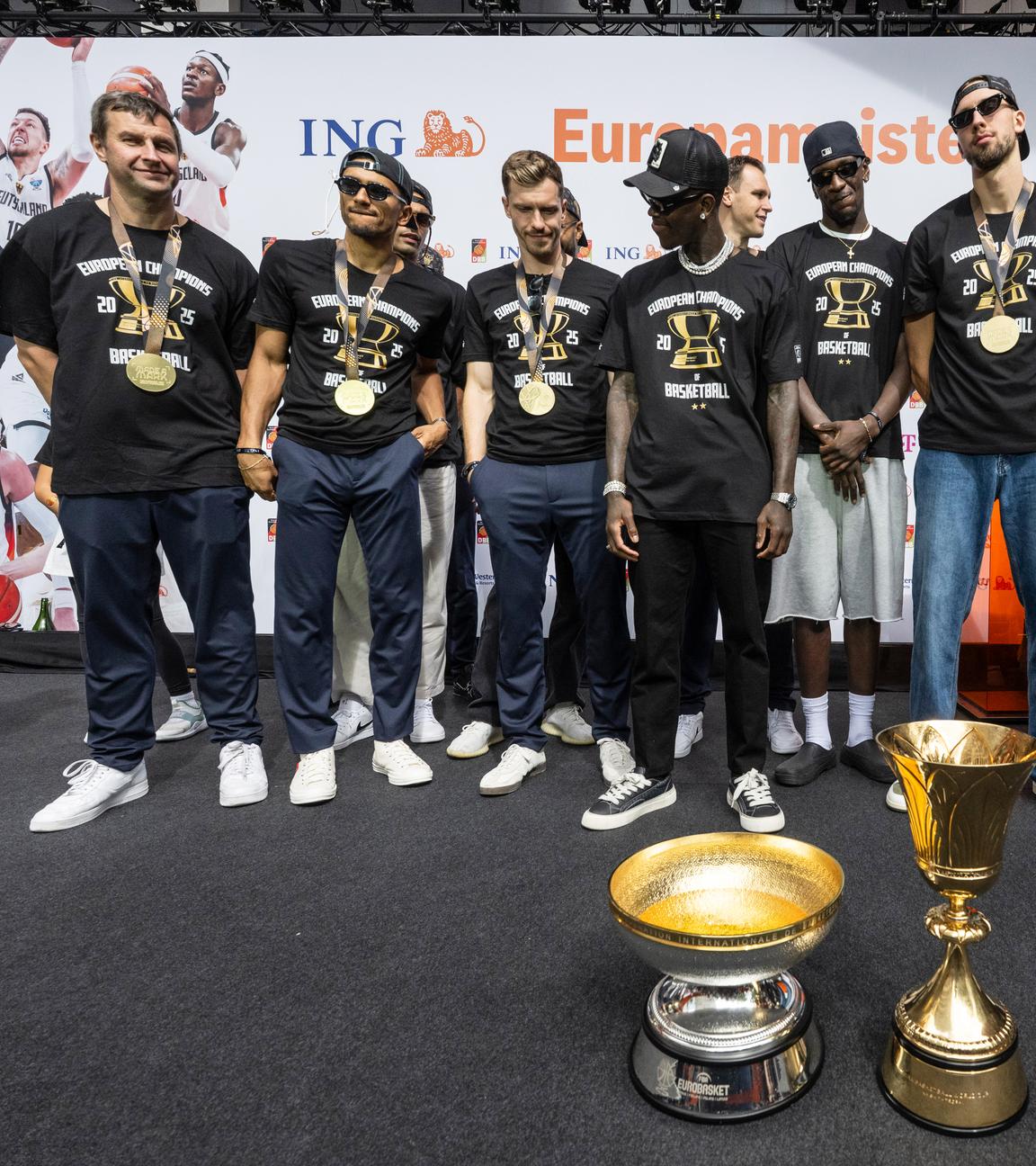 Empfang Basketball-Nationalmannschaft nach Titelgewinn