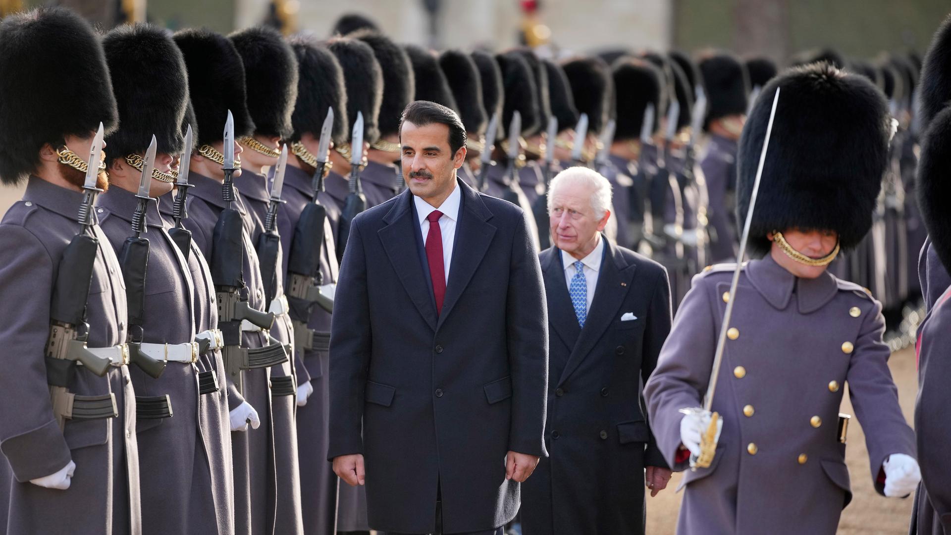 Emir von Katar mit König Charles in London