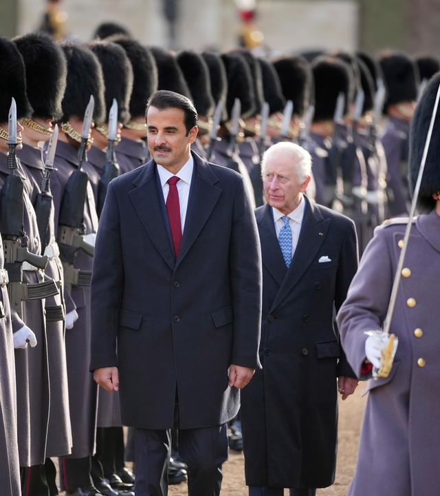 Emir von Katar mit König Charles in London